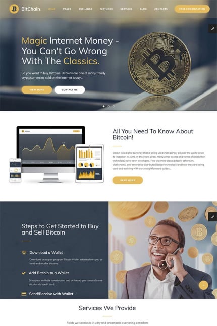 Template #68458 Exchange Mining Webdesign Template - Logo template Preview