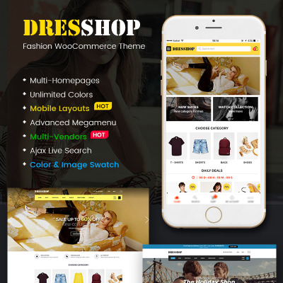 DresShop - Clean Fashion WooCommerce Theme