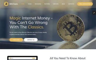 BitChain Pro - Mining And Crypto Currency Exchange WordPress Theme