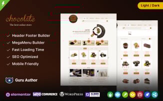 Chocolate - Cake and Coffee WooCommerce Theme