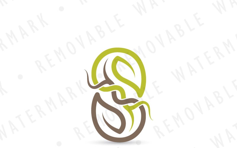 S Natural Symbiosis Logo Template