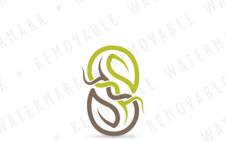 S Natural Symbiosis Logo Template