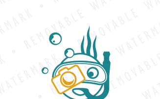 Underwater Photography Logo Template