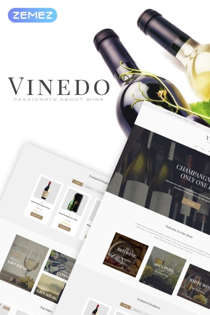 Template #68518 Wineyard Wine Webdesign Template - Logo template Preview