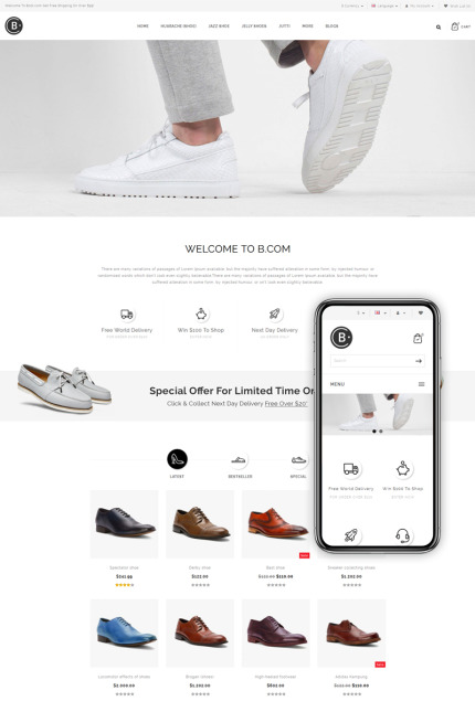 Template #68528 Accessories Shoes Webdesign Template - Logo template Preview