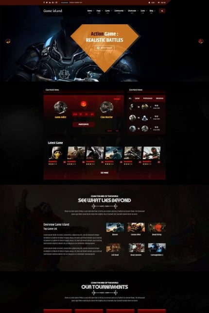 Template #68596 Game App Webdesign Template - Logo template Preview