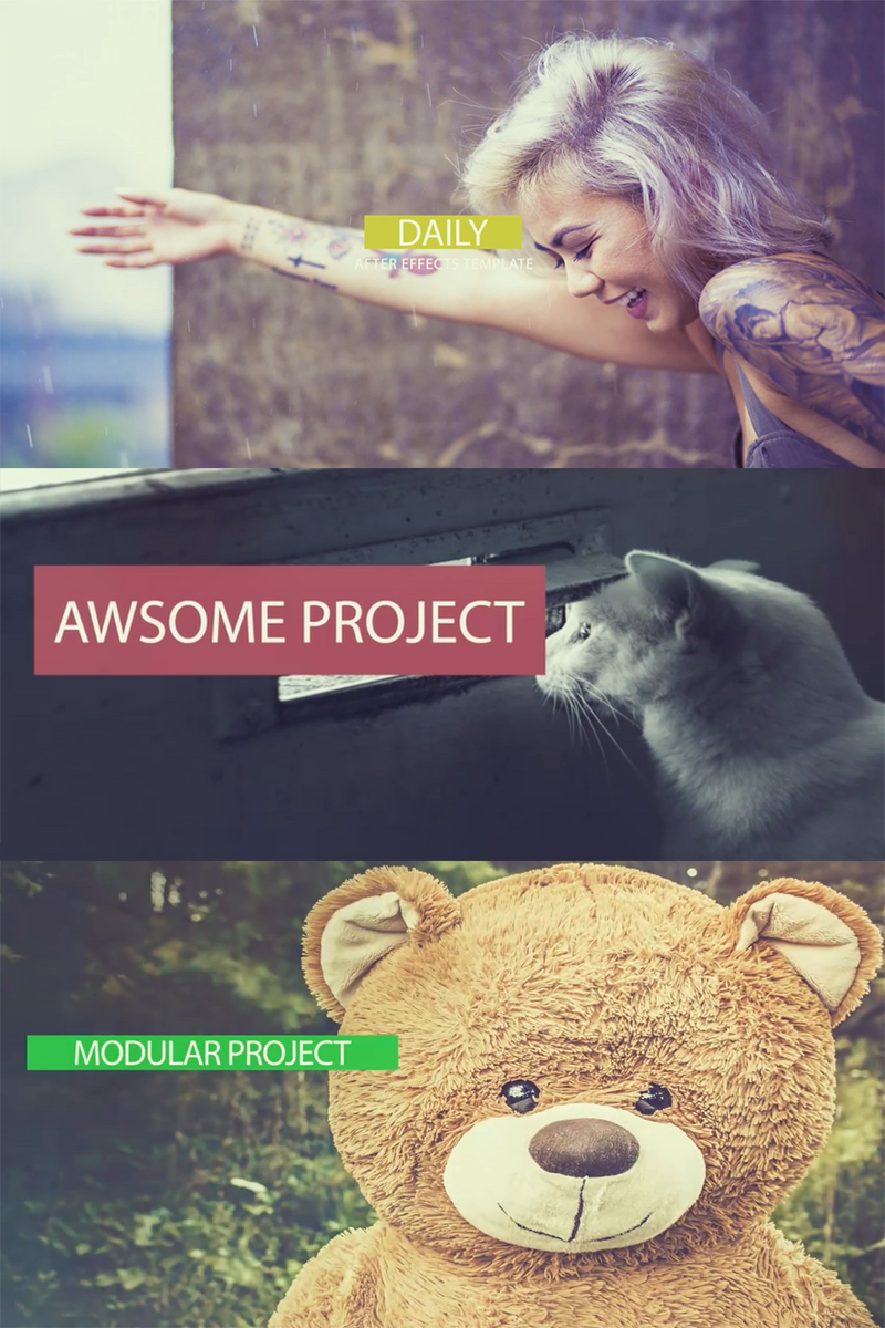 After Effects Intro "Dynamic Daily Intro Promo" #68563 - captura de pantalla