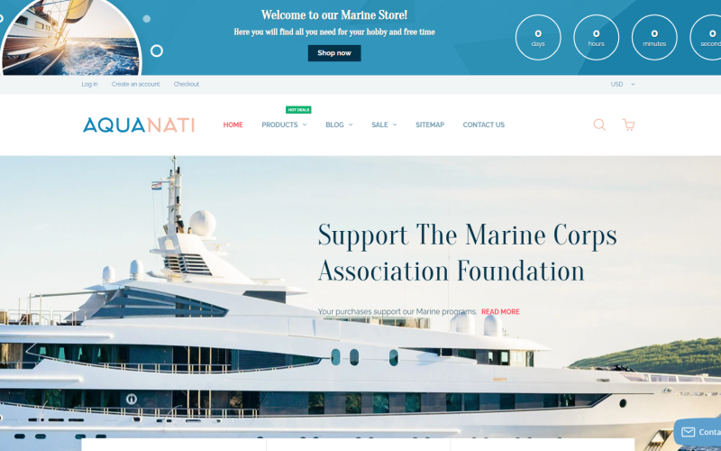 Aquanati - Marine Store Shopify Theme