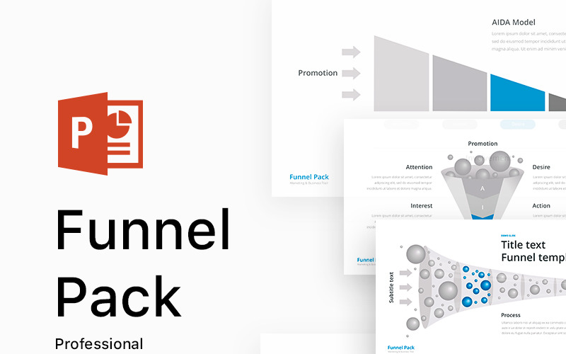 Funnel Pack - PowerPoint template PowerPoint Template