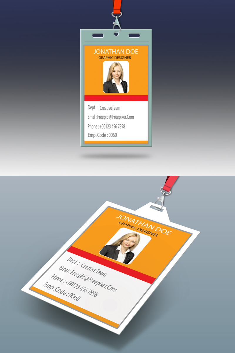 ID Card Product Mockup #68580