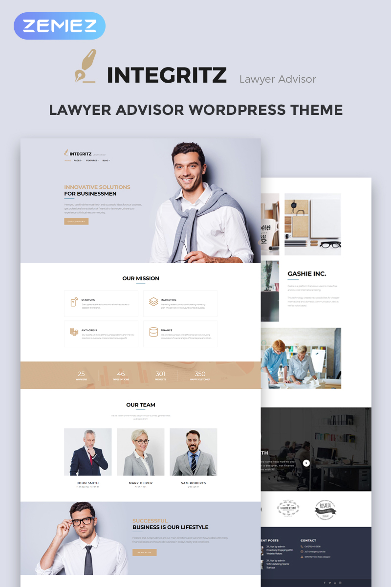 Integritz - Responsive Law Firm Elementor №68519