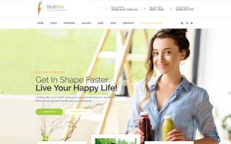 Nutritia - Healthy Nutrition and Dietology WordPress Theme