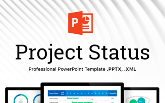 Project Status - Professional PowerPoint template