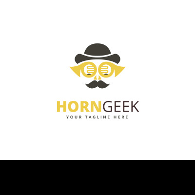Horn Geek Logo Template