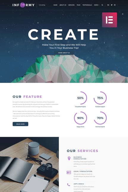 Template #68617 Corporate Consulting Webdesign Template - Logo template Preview