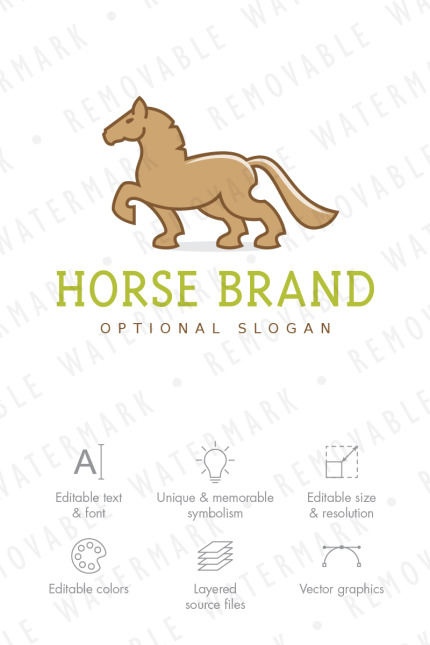 Kit Graphique #68625 Horse Knight Web Design - Logo template Preview