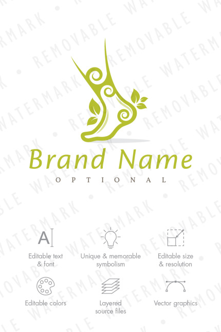 Template #68626 Foot Step Webdesign Template - Logo template Preview