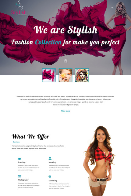 Template #68683 Photography Models Webdesign Template - Logo template Preview