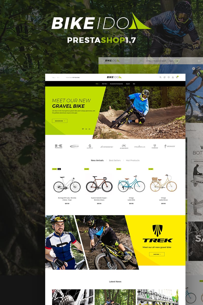 BikeIdol - Bike Shop PrestaShop Theme - screenshot