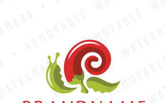 Chili Pepper Snail Logo Template