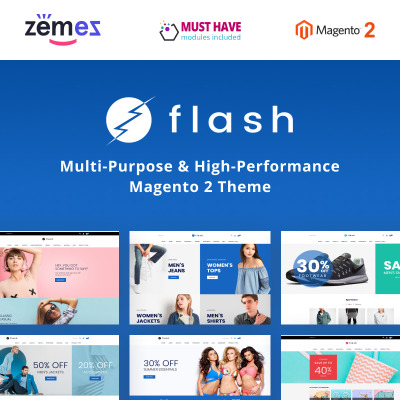 Flash - Multi-Purpose & High-Performance Magento Theme Flash - Multi-Purpose & High-Performance Magento Theme