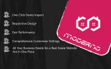 Moderno - Real Estate Premium WPML Ready wordpress thema Klein Screenshot "Moderno - Real Estate Premium" Responsive WordPress thema