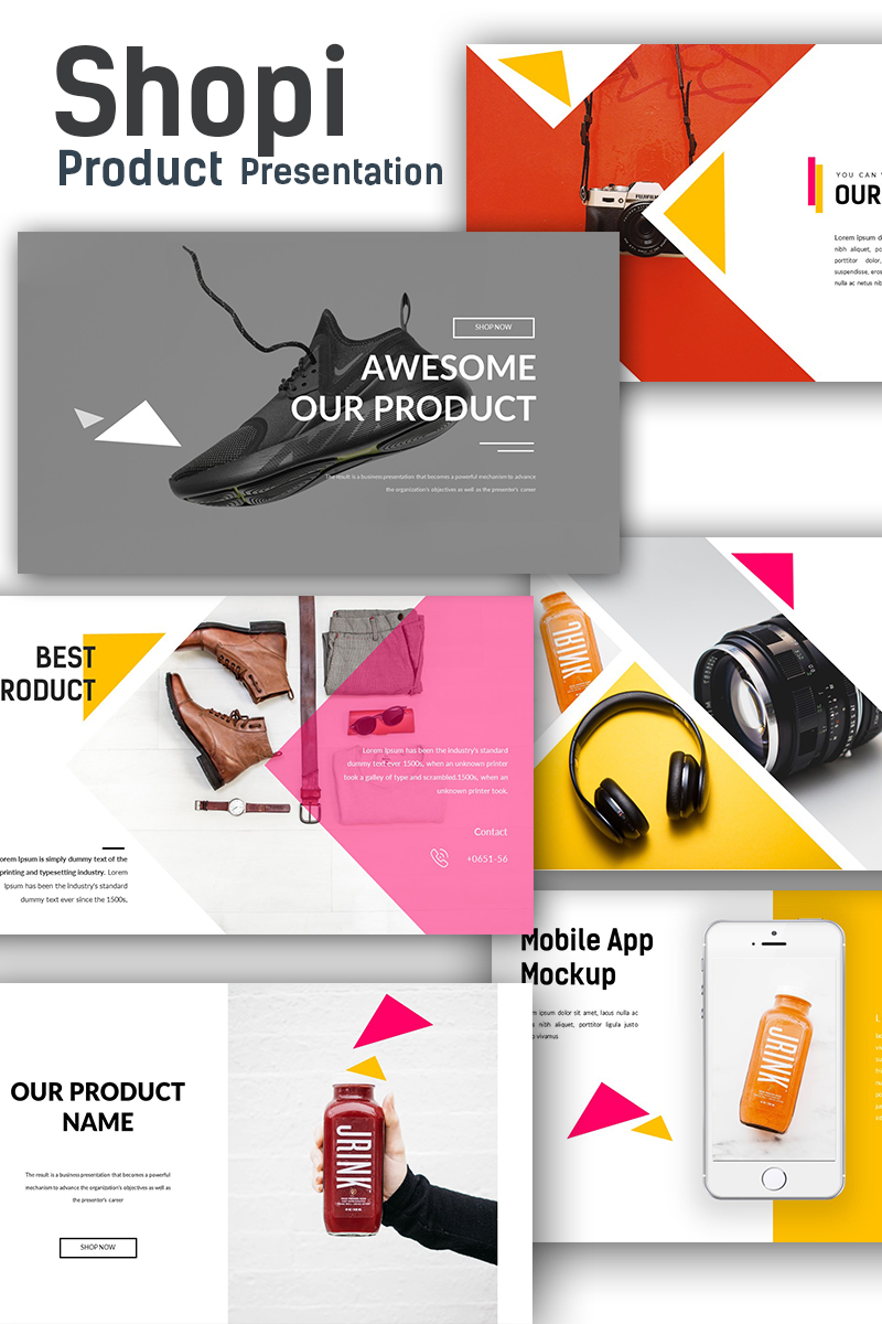 PowerPoint Vorlage namens "Shopi Premium Shop Presentation" #68614 - Screenshot