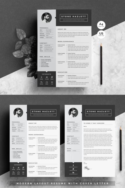 Template #68716 Cv Template Webdesign Template - Logo template Preview