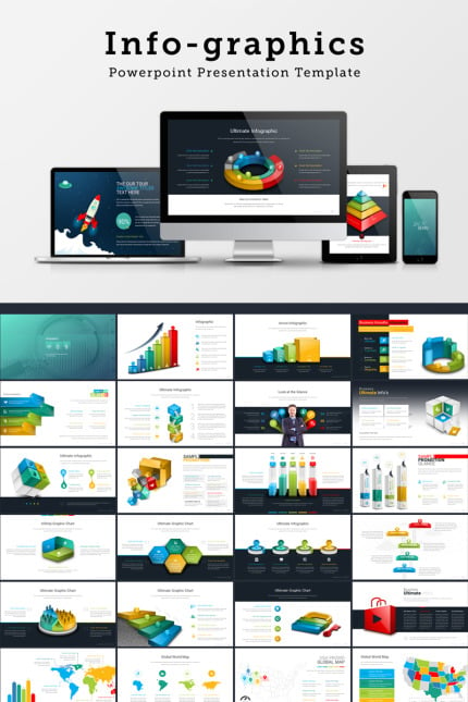 Template #68719 Simple Powerpoint Webdesign Template - Logo template Preview
