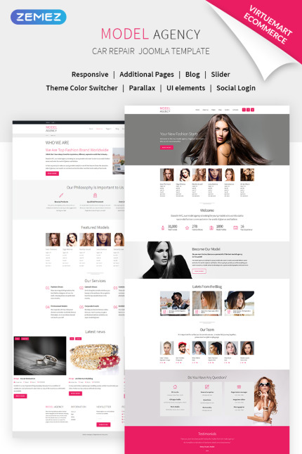Template #68721 Model Events Webdesign Template - Logo template Preview