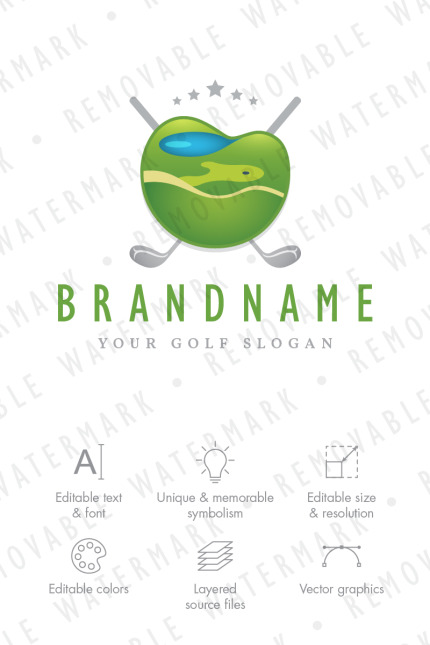 Template #68788 Golf Landscape Webdesign Template - Logo template Preview