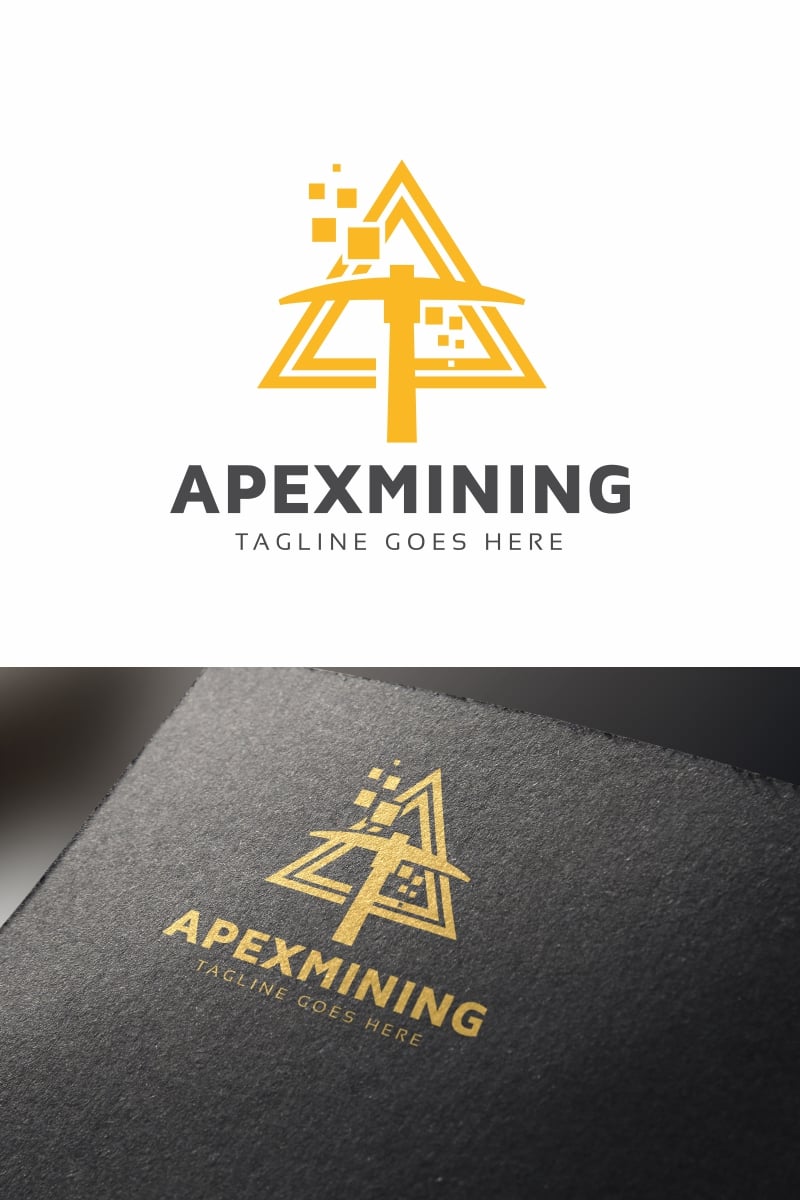 Apex Mining Crypto Logo Logo Template #68735