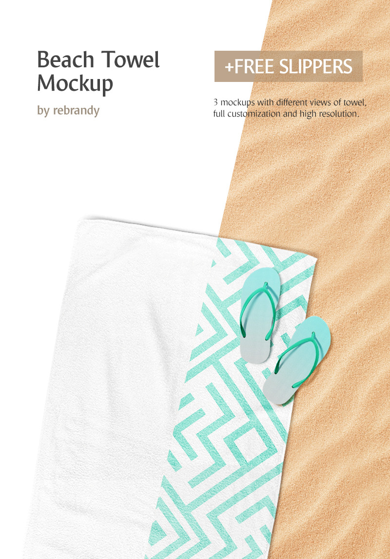 Download Beach Towel Product Mockup #68720
