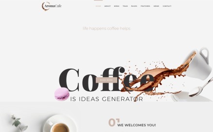 Aromacafe - Coffee Shop Elementor WordPress Theme