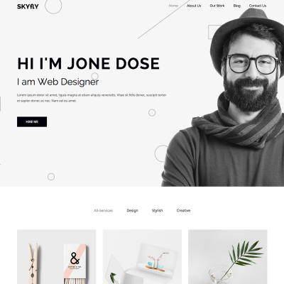 Skyflypro - Portfolio WordPress Theme