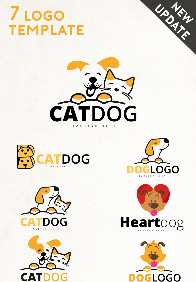 Animal Dog and Cat - Logo Template #68801