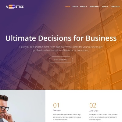 Assetiss - Modern Business Advisor WordPress Theme Assetiss - Modern Business Advisor WordPress Theme