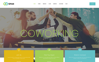 Qhub - Coworking and Office Space WordPress Theme