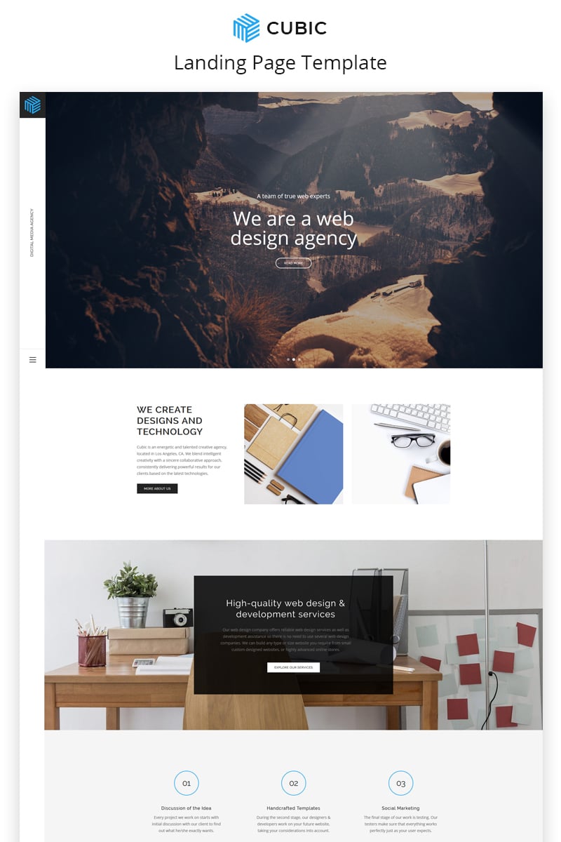 Reszponz v Cubic Web  Design Agency HTML5 Ny t oldal 