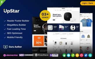 UpStar - Multipurpose Store Elementor WooCommerce Theme