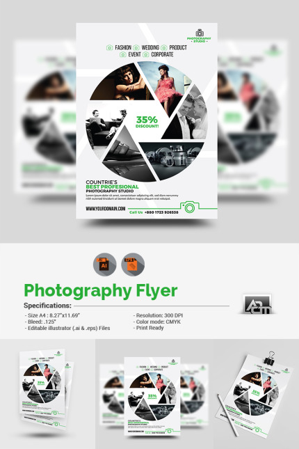 Template #68902 Advertisement Camera Webdesign Template - Logo template Preview