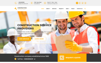 Construction - Construction & Building PSD Template