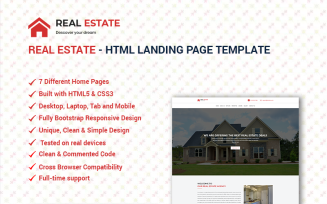 REAL-ESTATE Landing Page Template