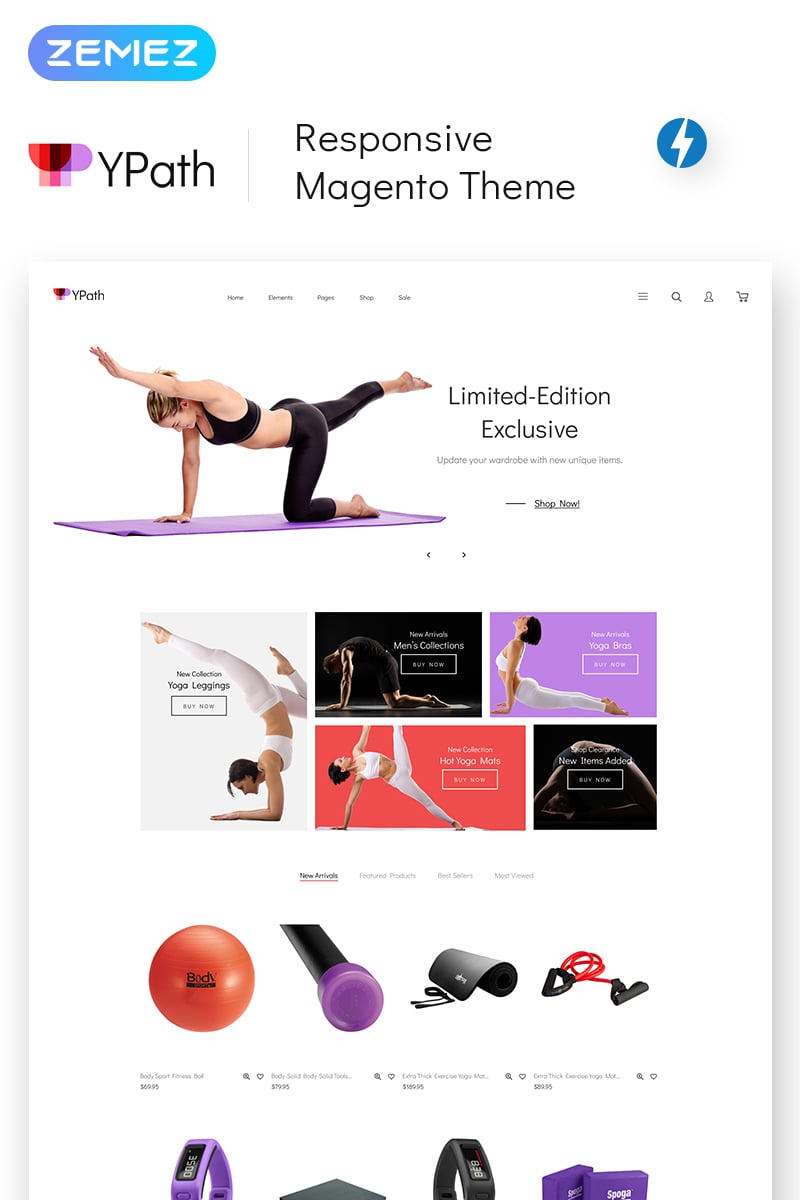 YPath - AMP Yoga Store Magento Theme