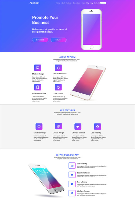 Template #69033 Landing Android Webdesign Template - Logo template Preview