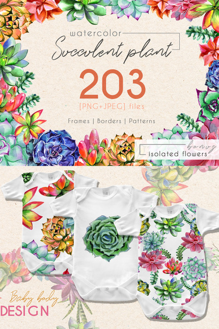 Template #69058 Illustration Succulent Webdesign Template - Logo template Preview
