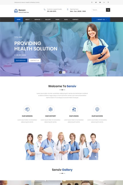 Template #69076 Clinic Corporate Webdesign Template - Logo template Preview