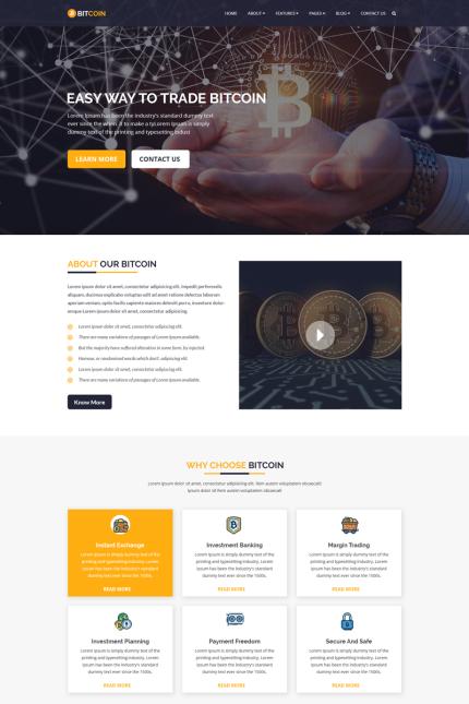 Template #69095 Blockchain Coin-currency Webdesign Template - Logo template Preview