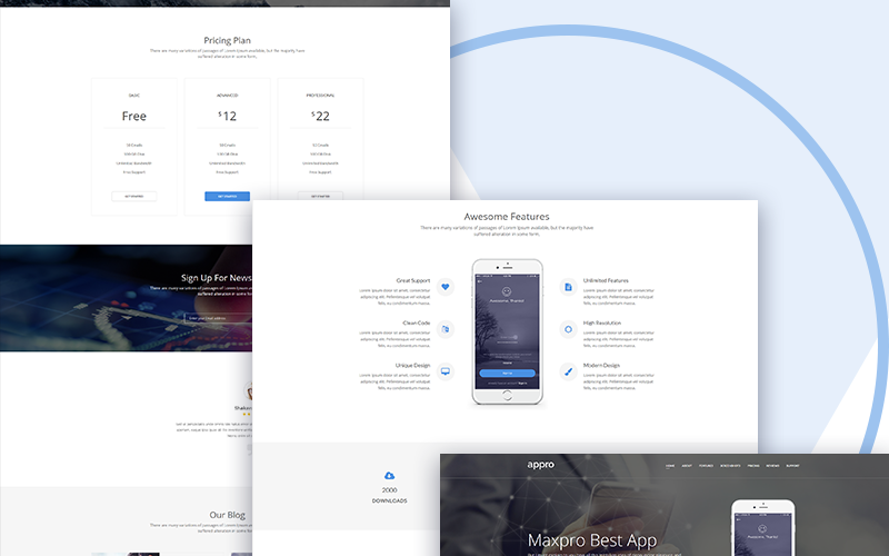Appro - Landing Page Bootstrap5 Template Landing Page Template