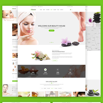 "Beautyhouse - Health & Beauty" modèle web adaptatif #69065